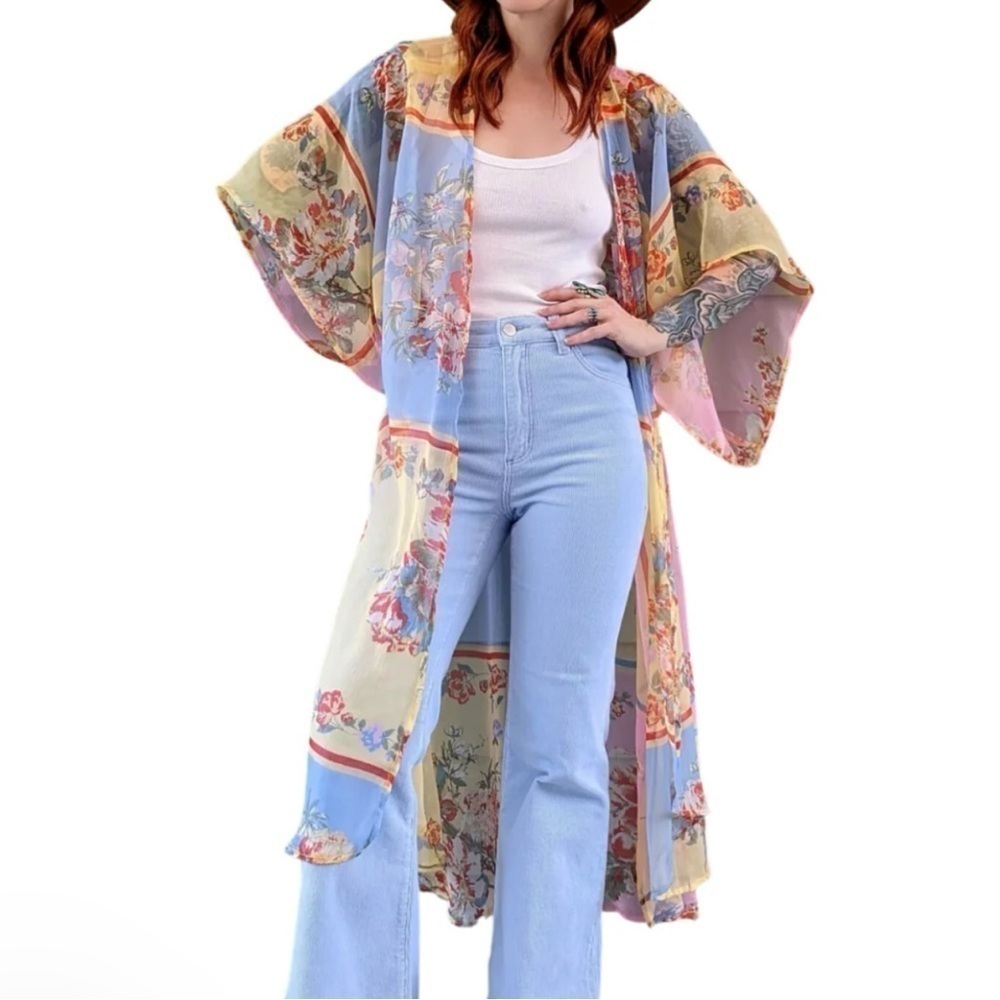Band Of The Free Floral Kimono